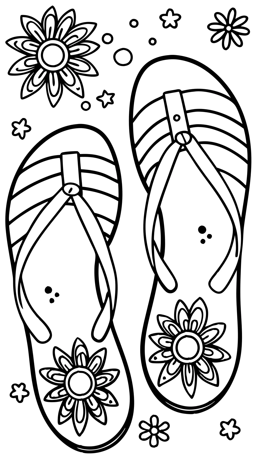 coloring pages flip flops